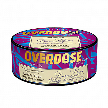 Табак Overdose, 25гр "Kvazar Yuzu / Юдзу, ветивер, мята"